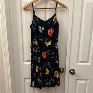 Old Navy Black Floral Mini Dress